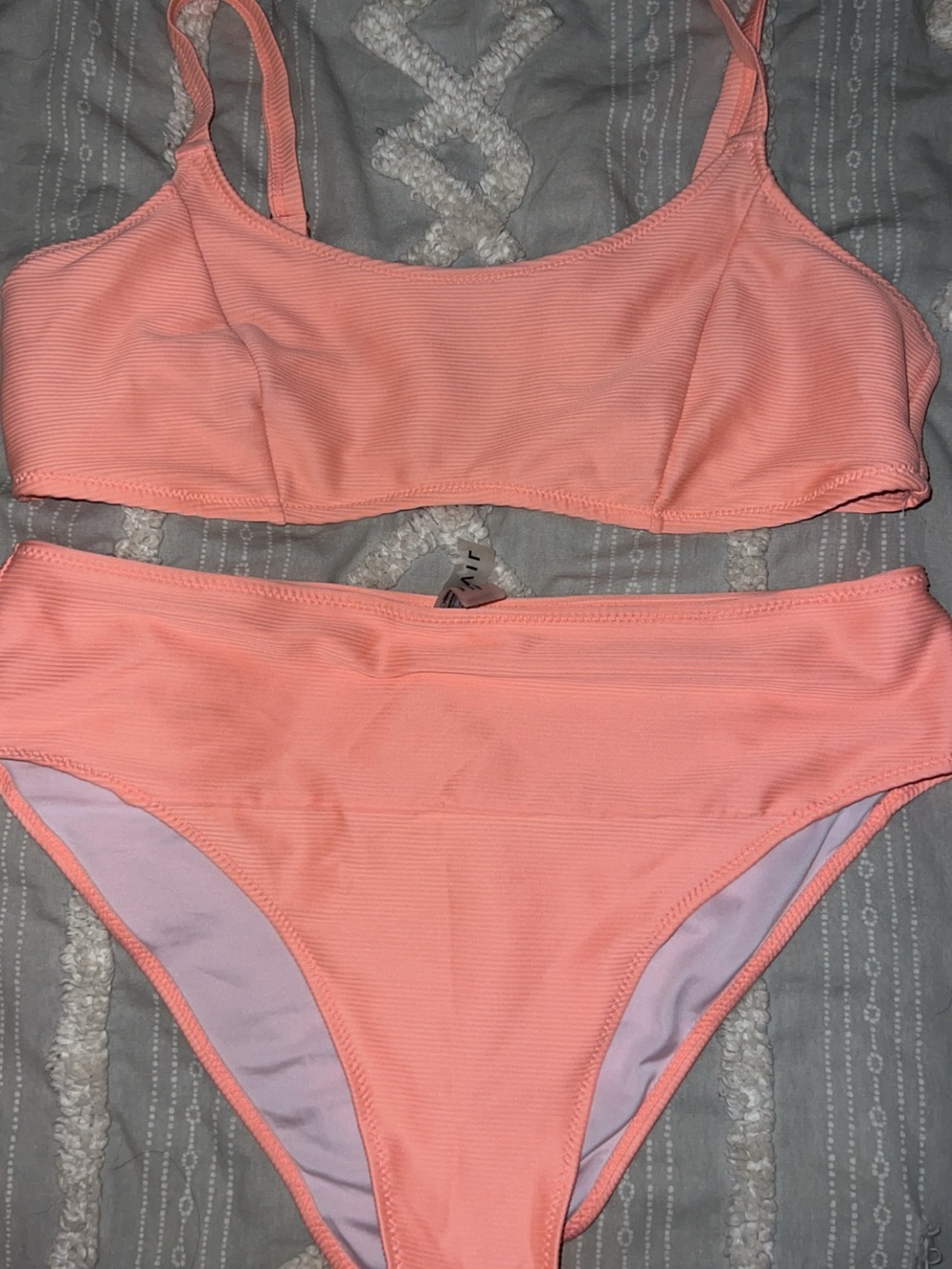 Women’s Two-Piece Bikini Set in Coral Pink